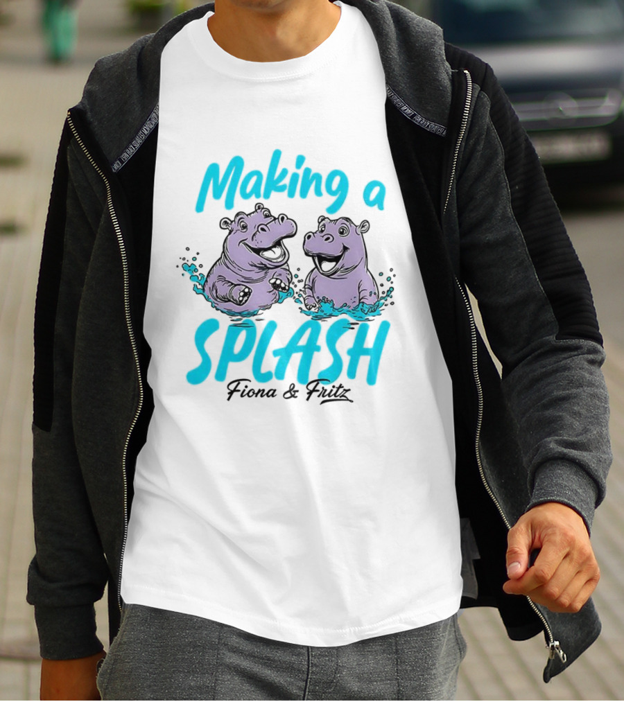 Making A Splash Fiona And Fritz Hippo Fun T-Shirt