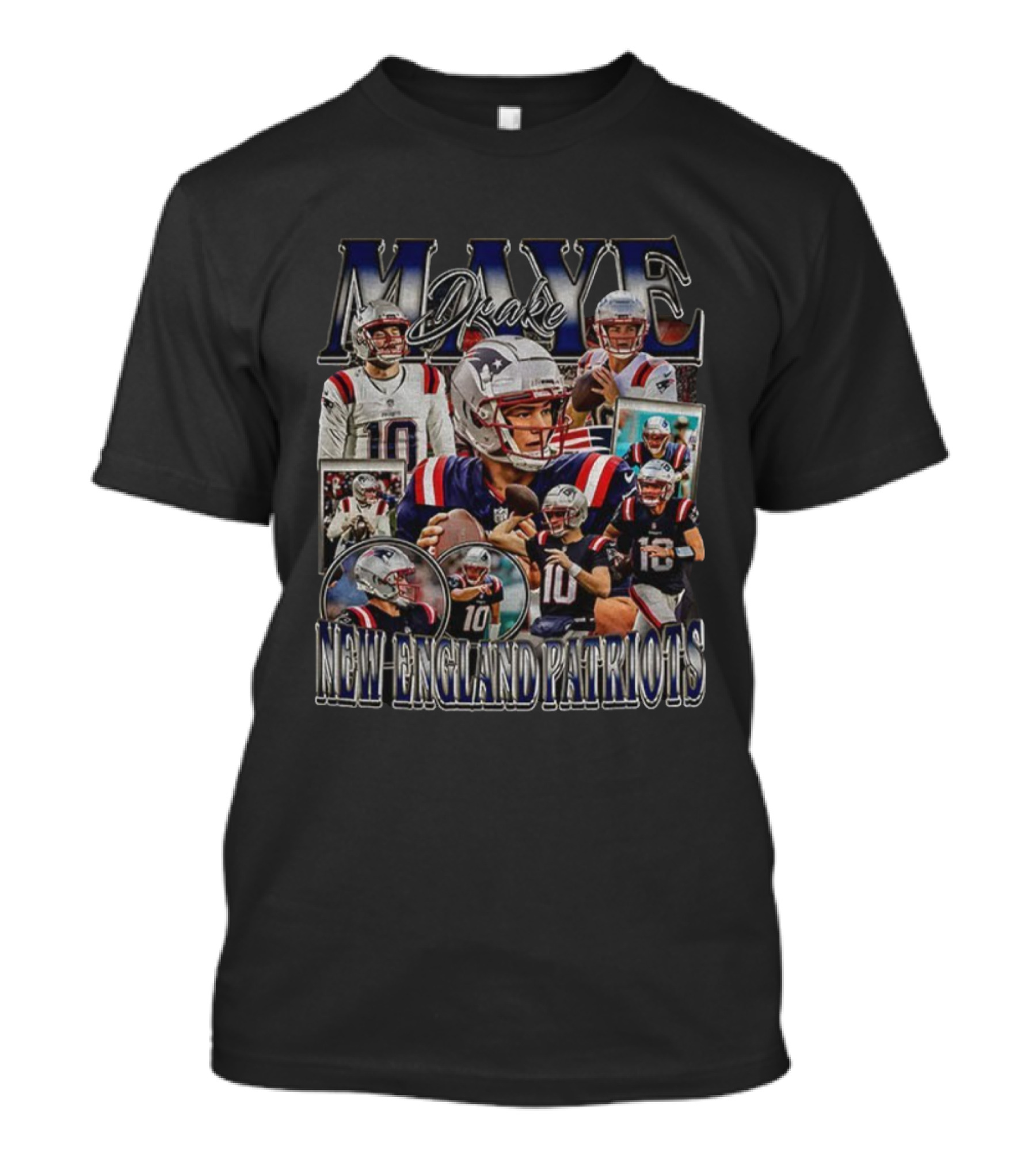 Drake Maye New England Patriots Football Player Tribute T-Shirt