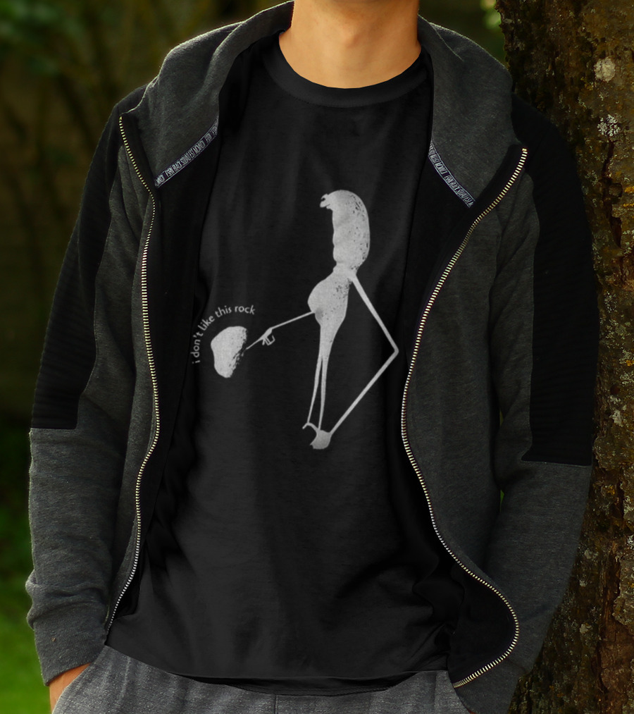 I Don’t Like This Rock Marcus Meme Stick Figure Pointing Gesture T-Shirt