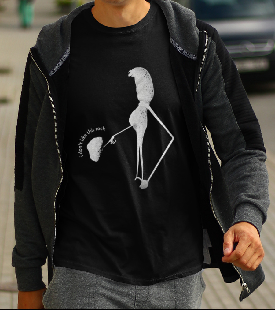 I Don’t Like This Rock Marcus Meme Stick Figure Pointing Gesture T-Shirt