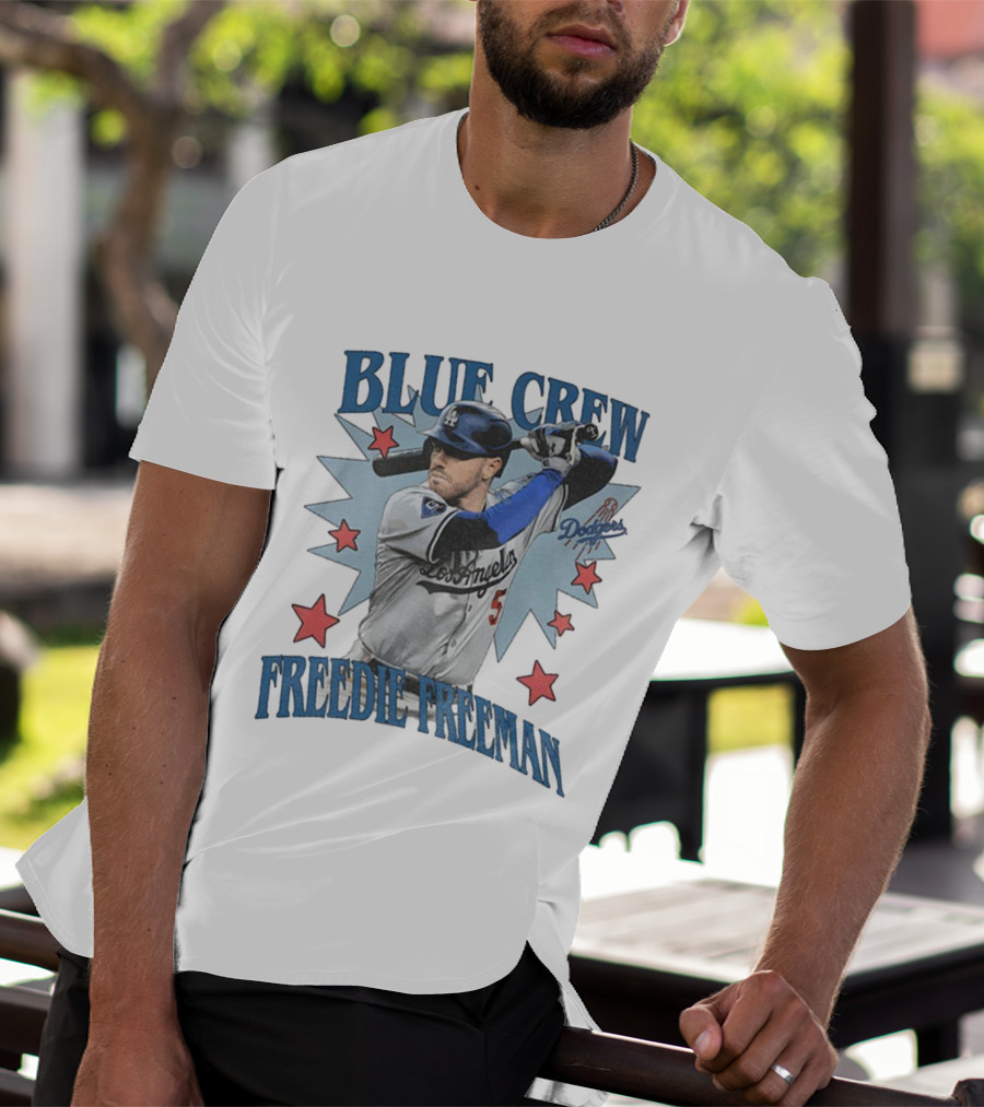 Blue Crew Dodgers Freddie Freeman Los Angeles Baseball Players T-Shirt