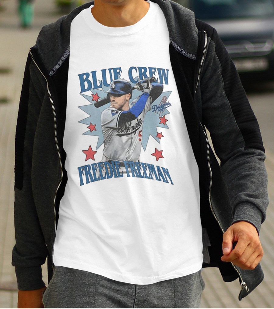 Blue Crew Dodgers Freddie Freeman Los Angeles Baseball Players T-Shirt