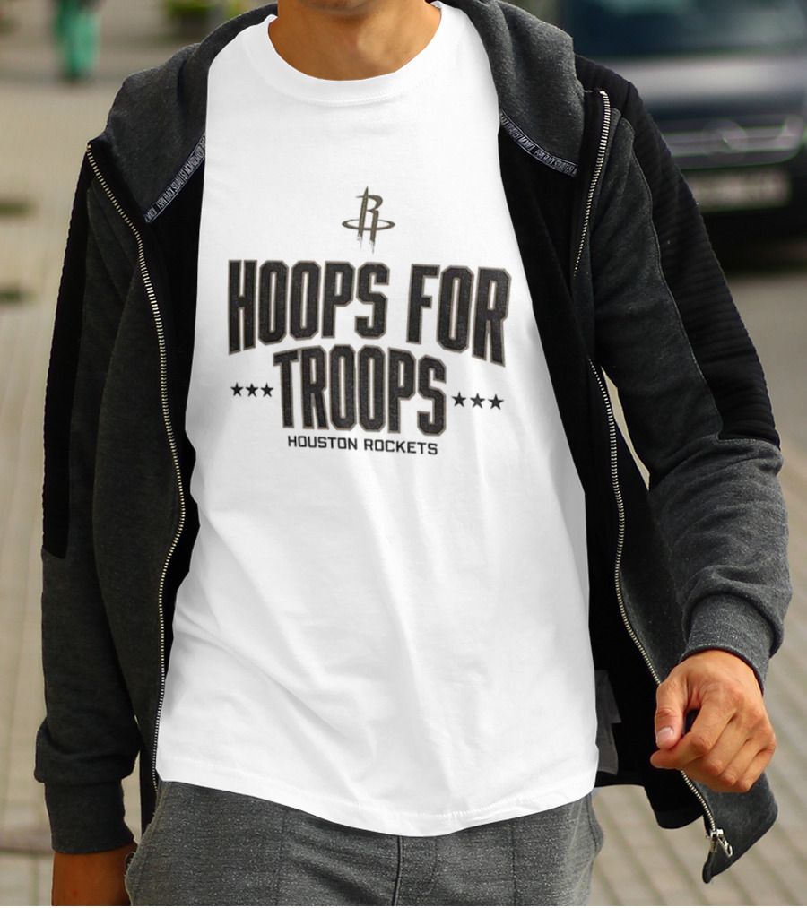 Houston Rockets Hoops For Troops NBA Basketball T-Shirt