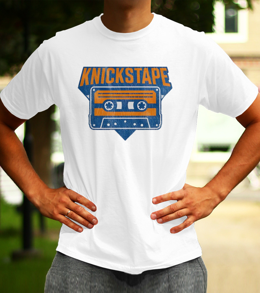 Knickstape Cassette New York Knicks Retro Fan Gear T-Shirt