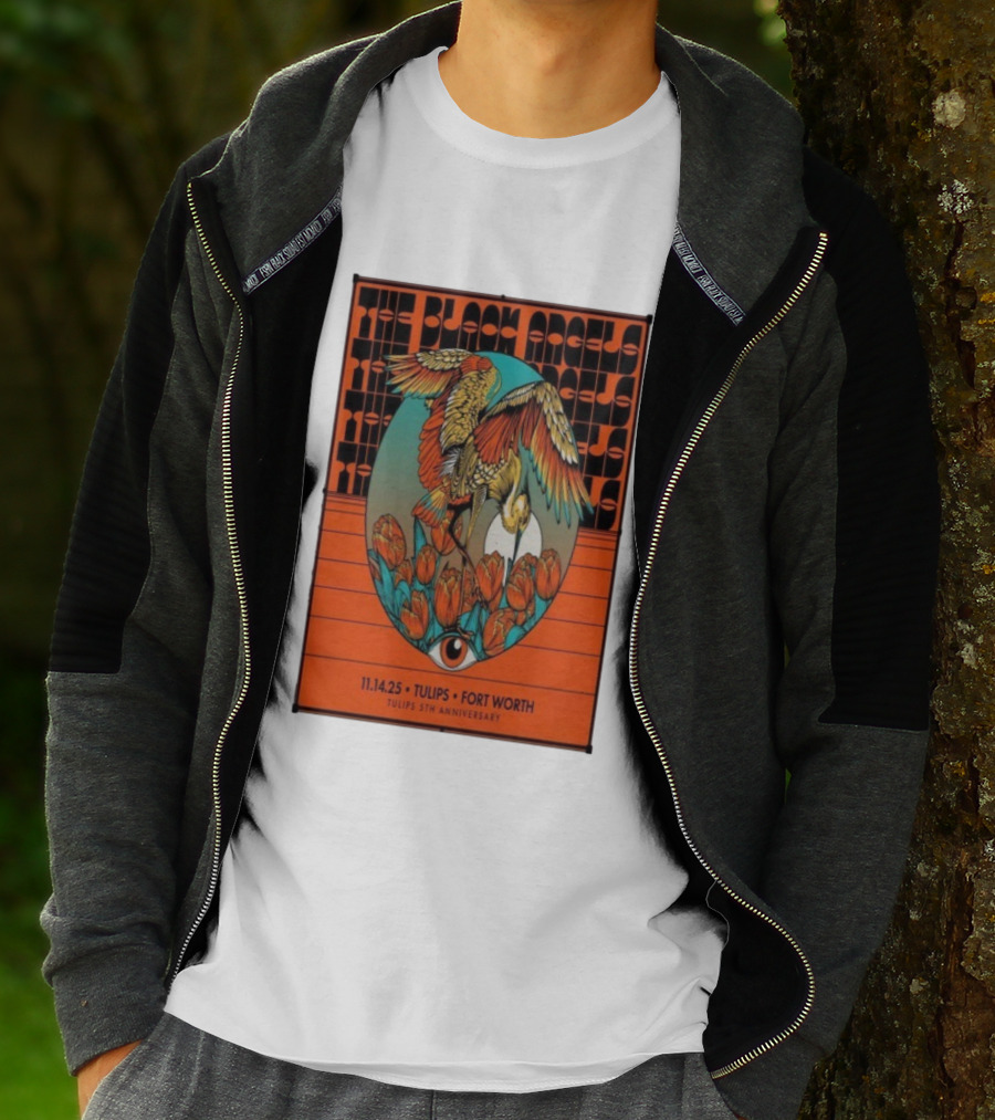 The Black Angels Tulips 5th Anniversary Fort Worth November 14 2025 T-Shirt