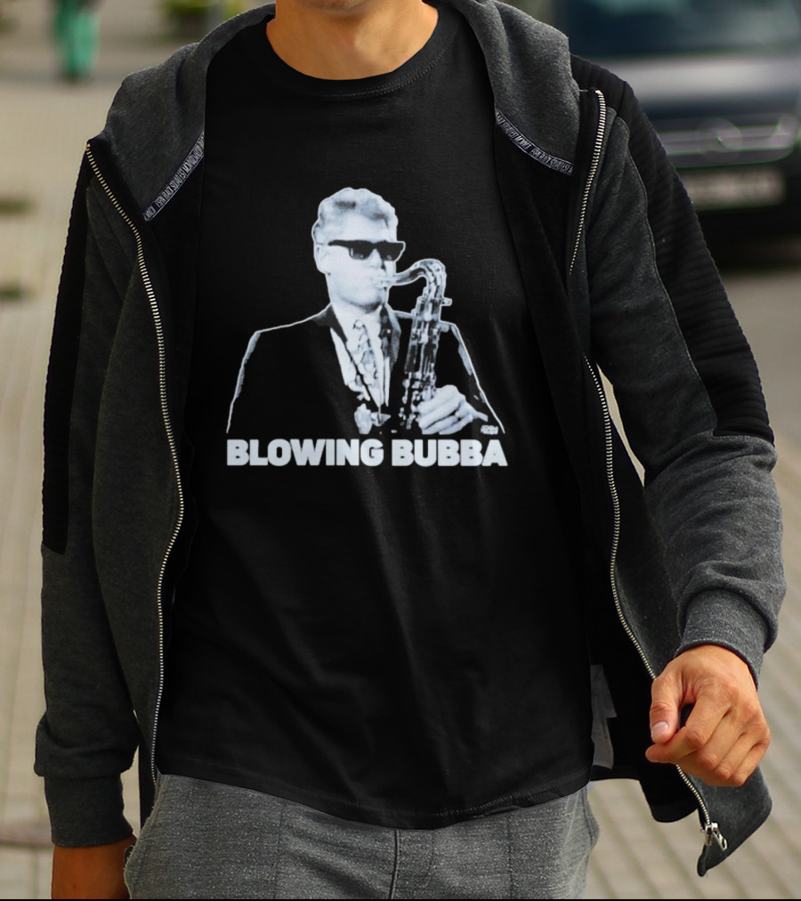 Bubba Diablo Macabre Blowing Bubba Saxophone Retro Style T-Shirt