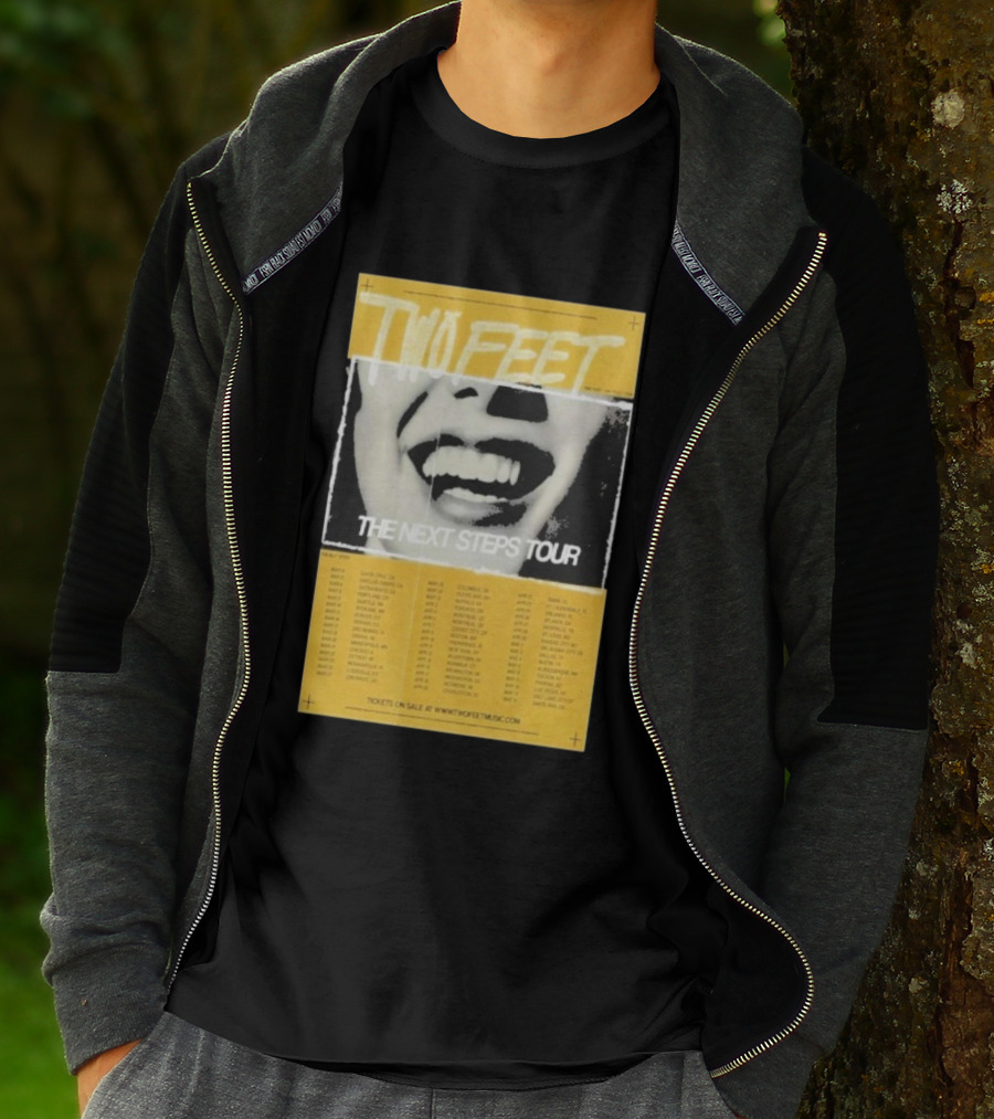 Two Feet The Next Steps Tour 2026 Dates Santa Cruz Boston Tickets On Sale T-Shirt