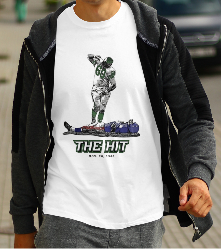 Chuck Bednarik Vs Frank Gifford The Hit Nov 20 1960 T-Shirt