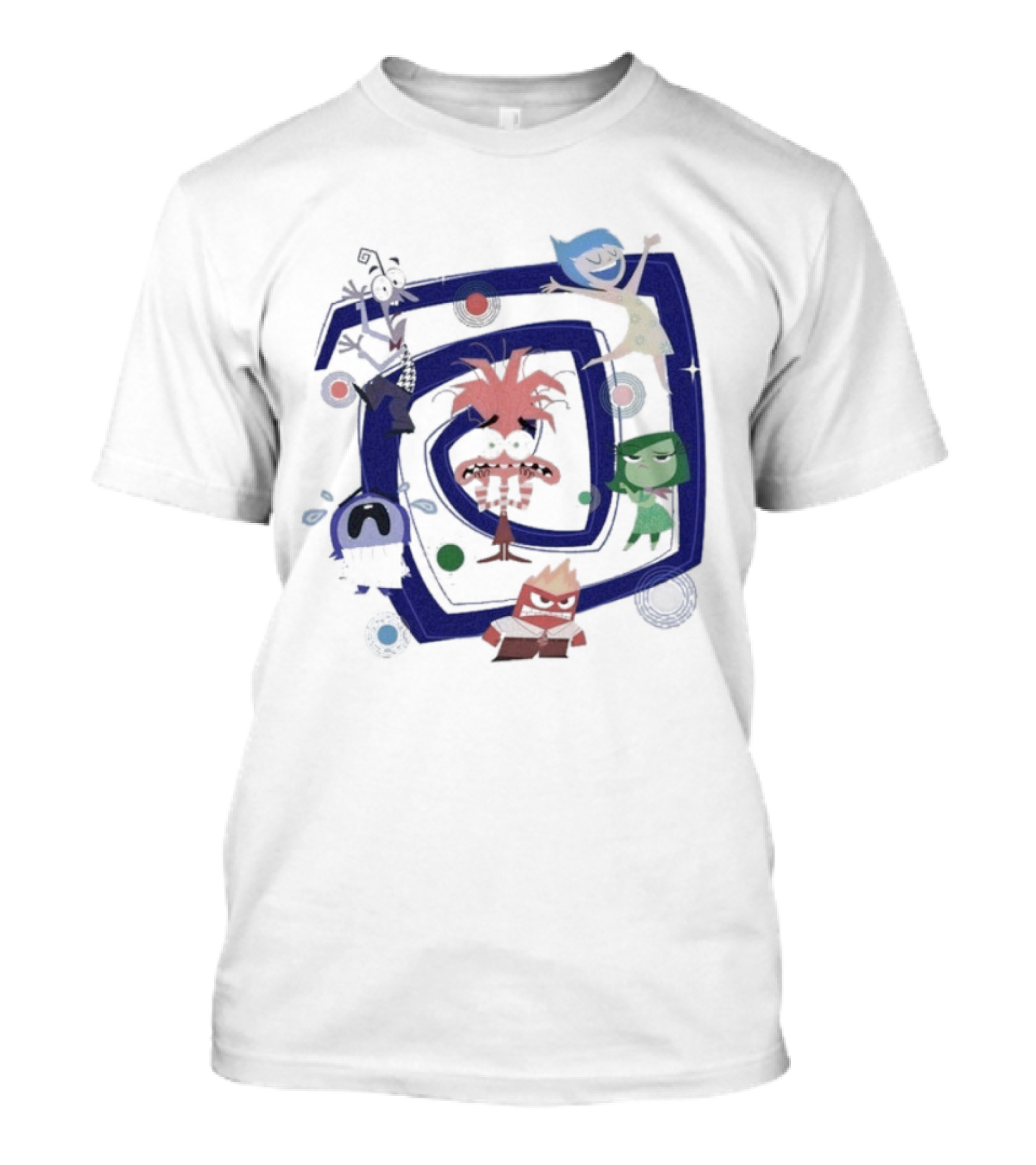 Inside Out 2 Joy Sadness Disgust Anger Fear Spiral Emotions T-Shirt