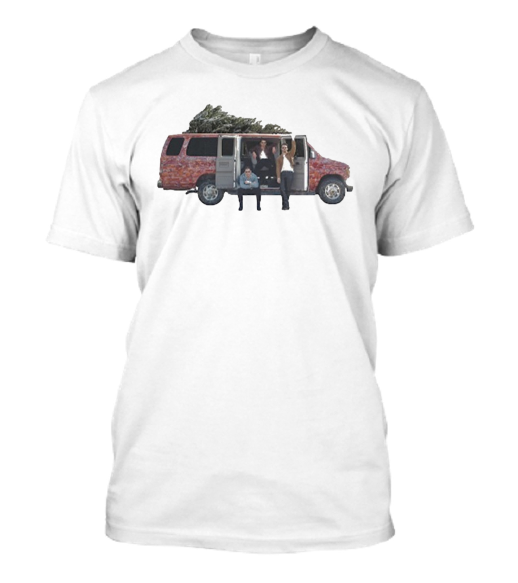 Jonas Brothers Christmas Road Trip Van With Tree T-Shirt