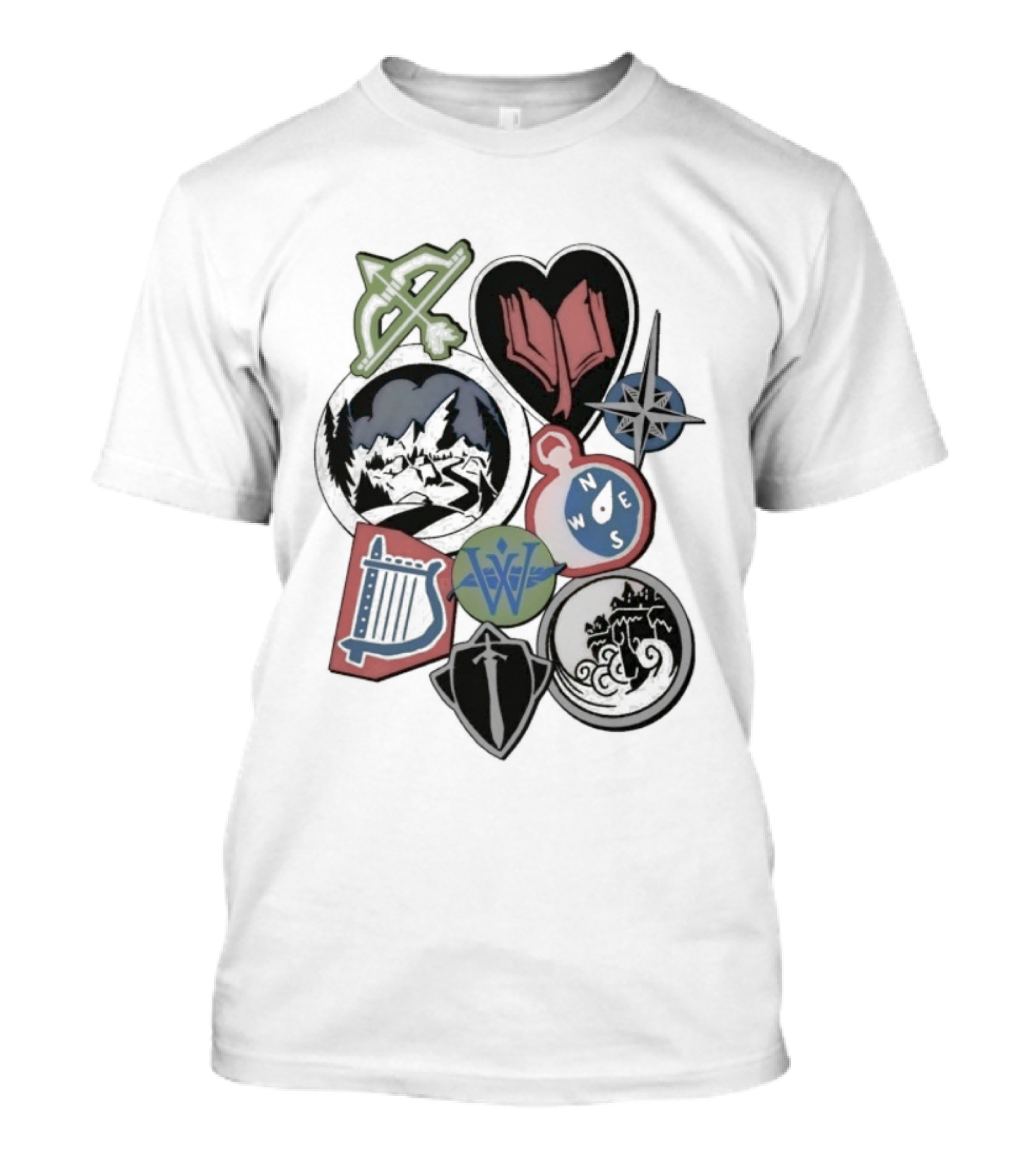 The Wingfeather Saga Shield Bow Lyre Symbols And Icons Collection T-Shirt