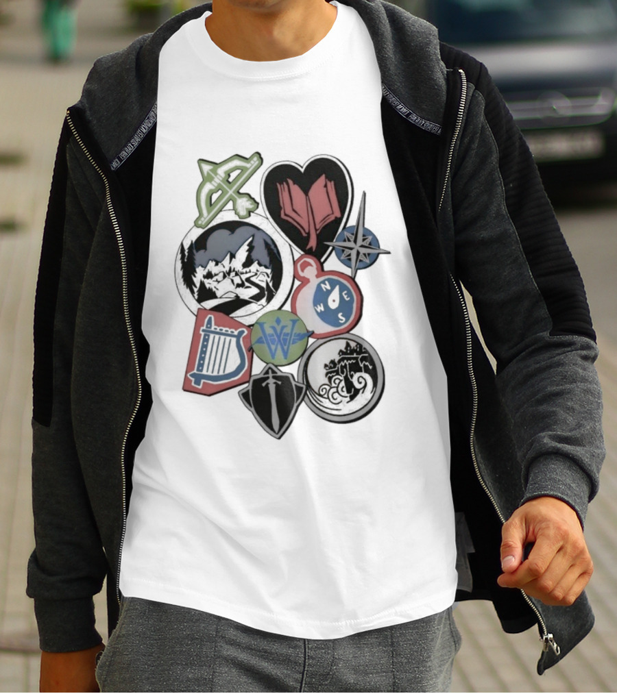 The Wingfeather Saga Shield Bow Lyre Symbols And Icons Collection T-Shirt