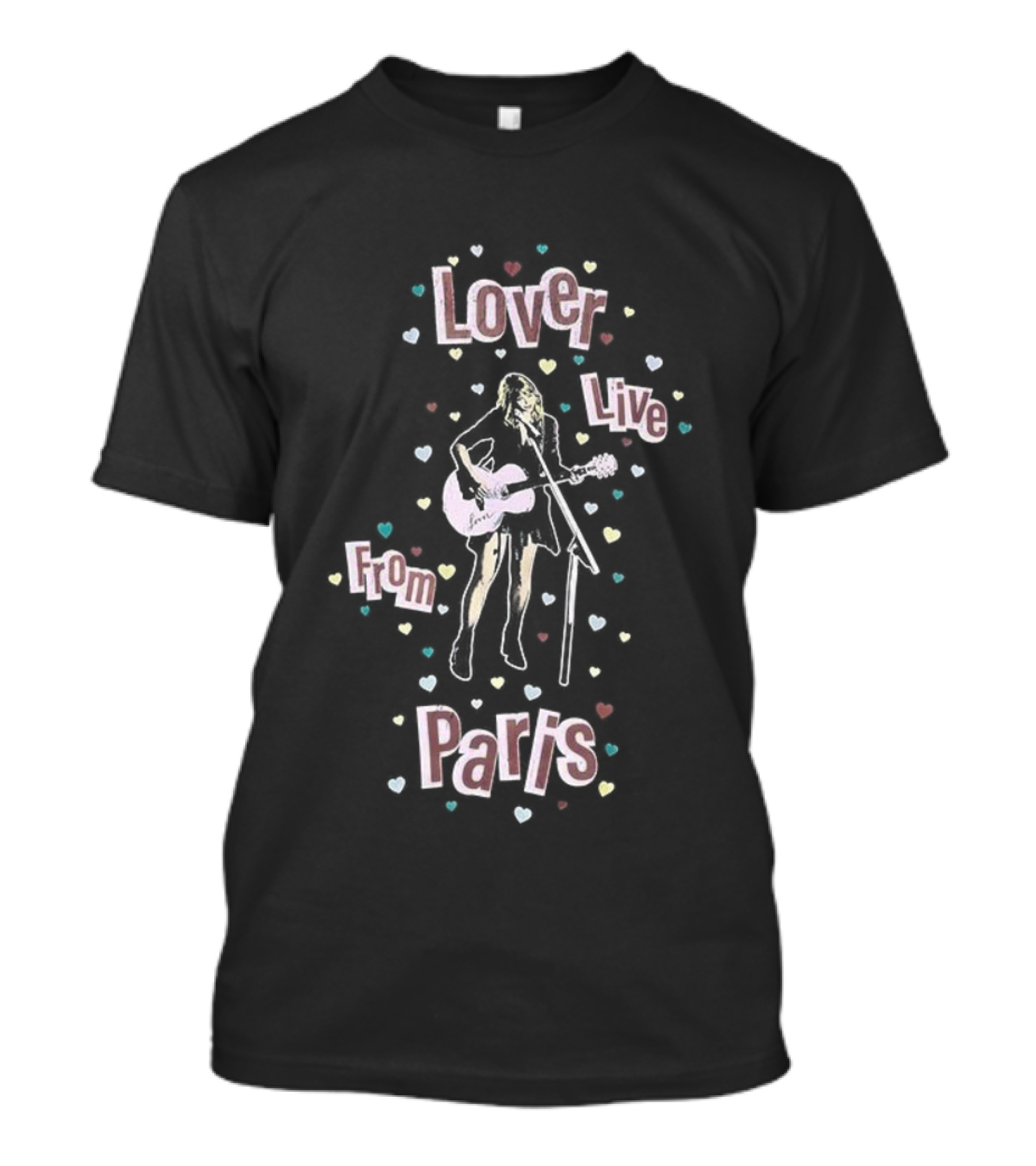 Lover Live From Paris 2025 Hearts T-Shirt