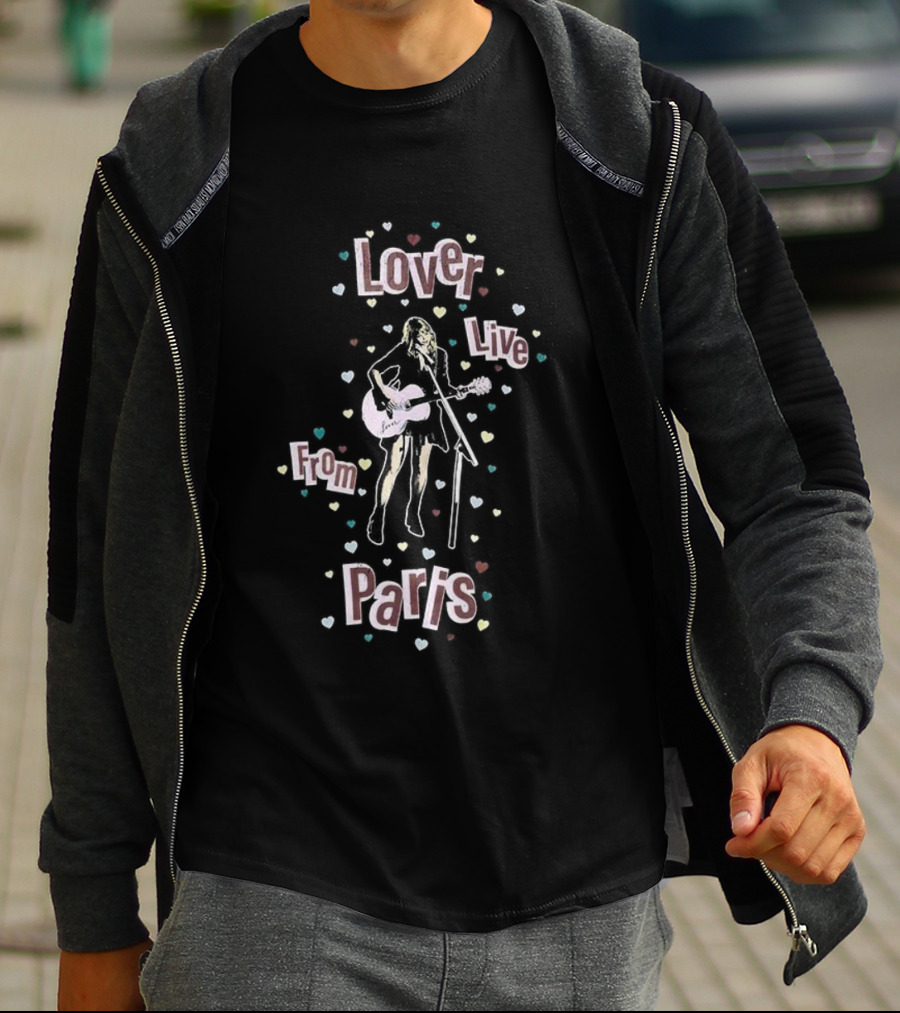 Lover Live From Paris 2025 Hearts T-Shirt