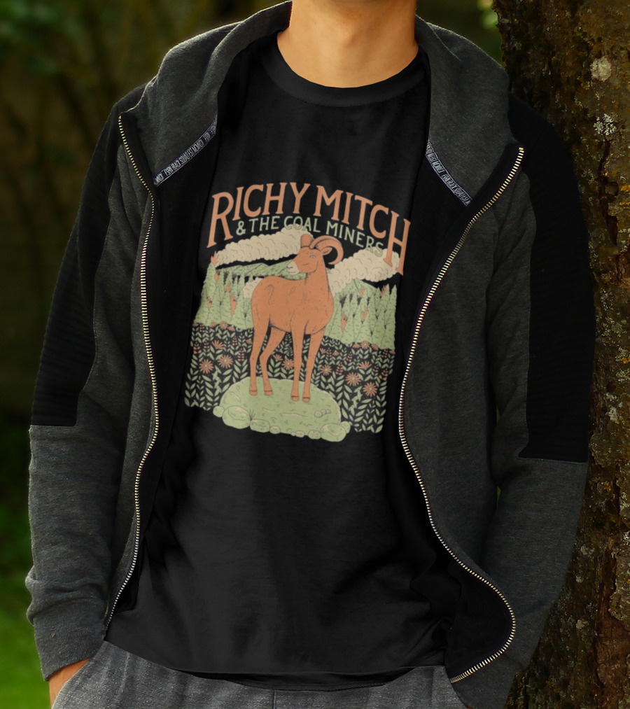 Richy Mitch And The Coal Miners Bighorn Goat Forest Scene T-Shirt