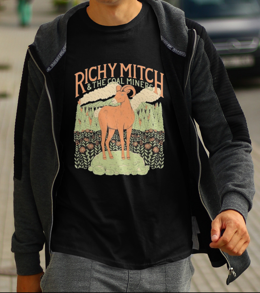 Richy Mitch And The Coal Miners Bighorn Goat Forest Scene T-Shirt