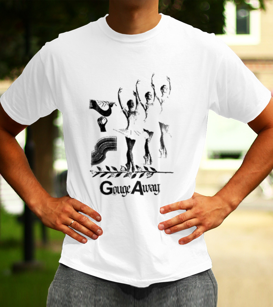 Gouge Away Dance Ballerinas Black Silhouette T-Shirt