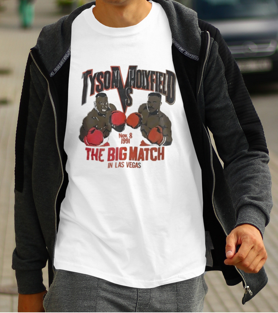 Tyson Vs Holyfield Nov 8 1991 The Big Match In Las Vegas T-Shirt