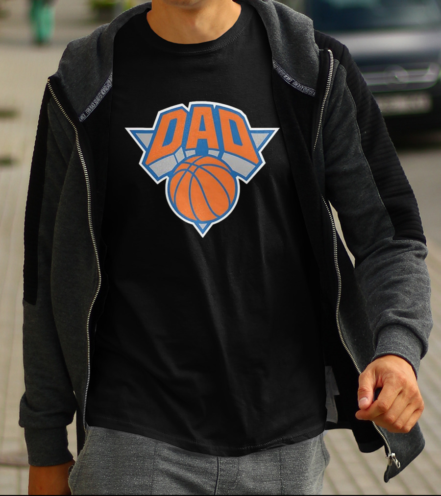 New York Knicks Dad Basketball Fan Gear T-Shirt