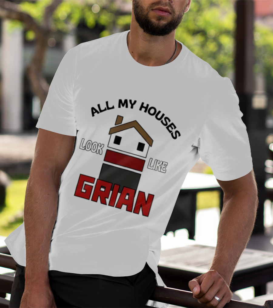All My Houses Look Like Grian Minecraft Building Style T-Shirt