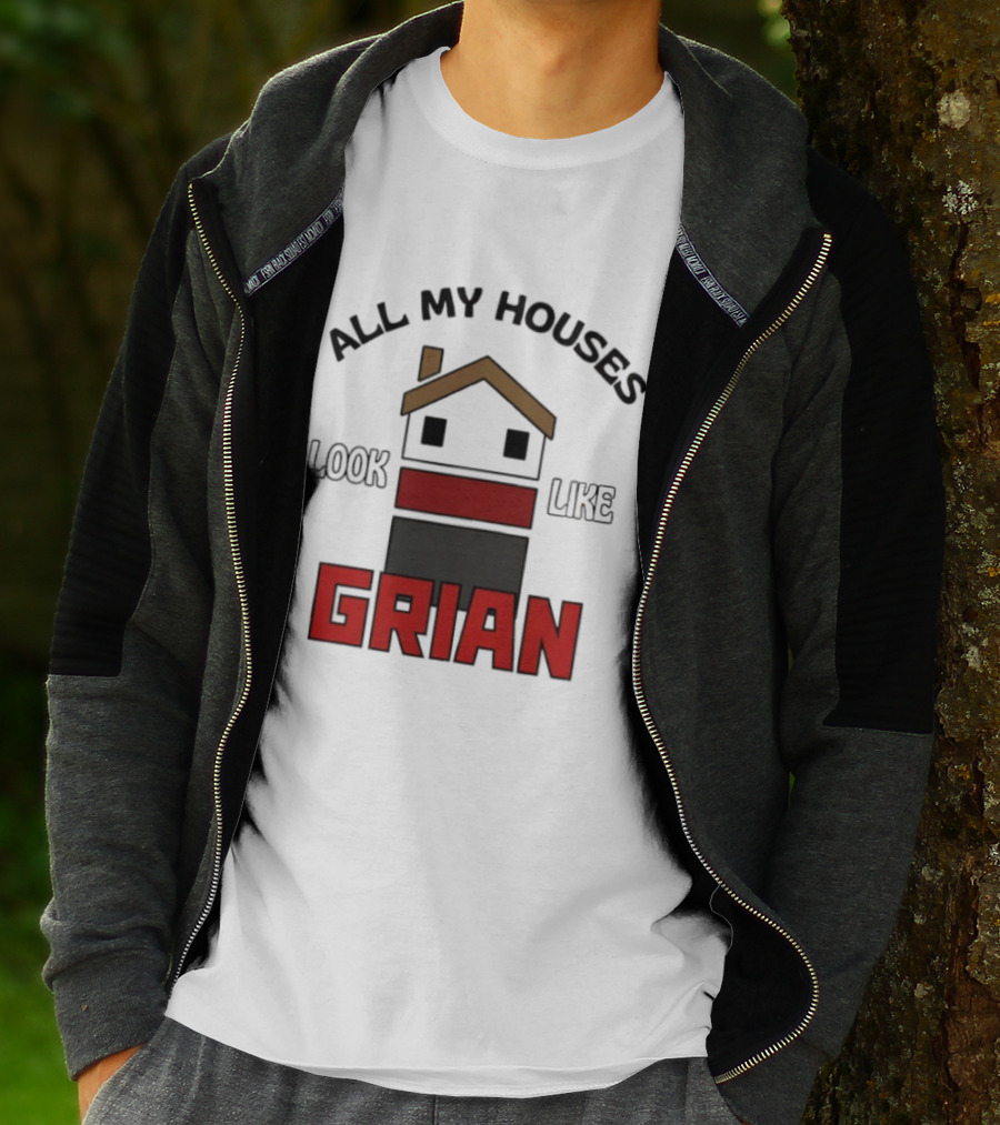 All My Houses Look Like Grian Minecraft Building Style T-Shirt