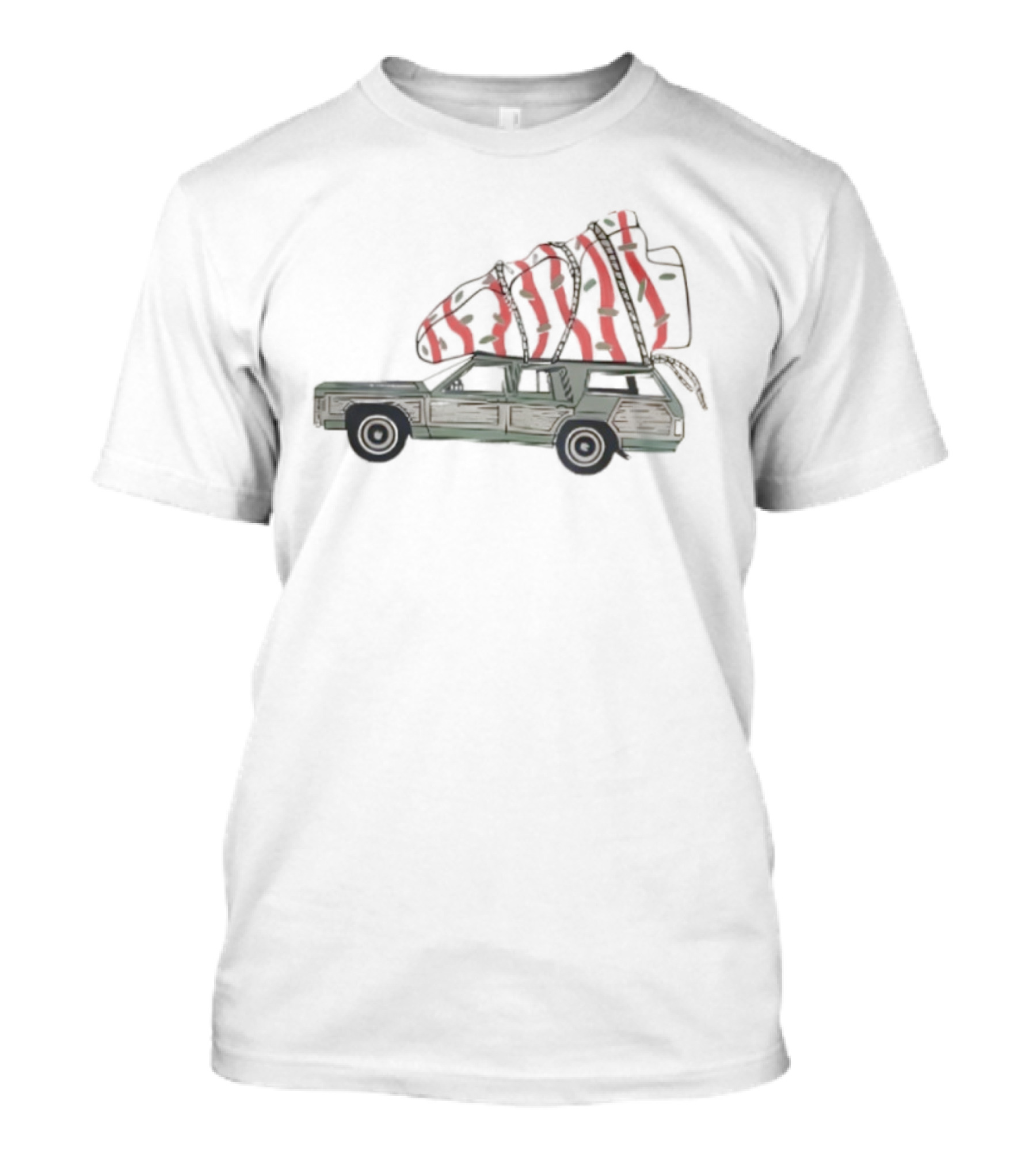 Christmas Vacation Car With Gifts And Tree On Roof T-Shirt