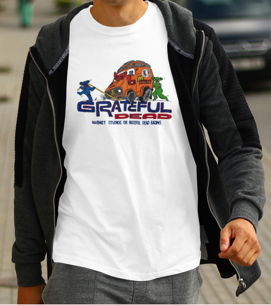 Grateful Dead Market Studios Racing Bears Peace Van T-Shirt