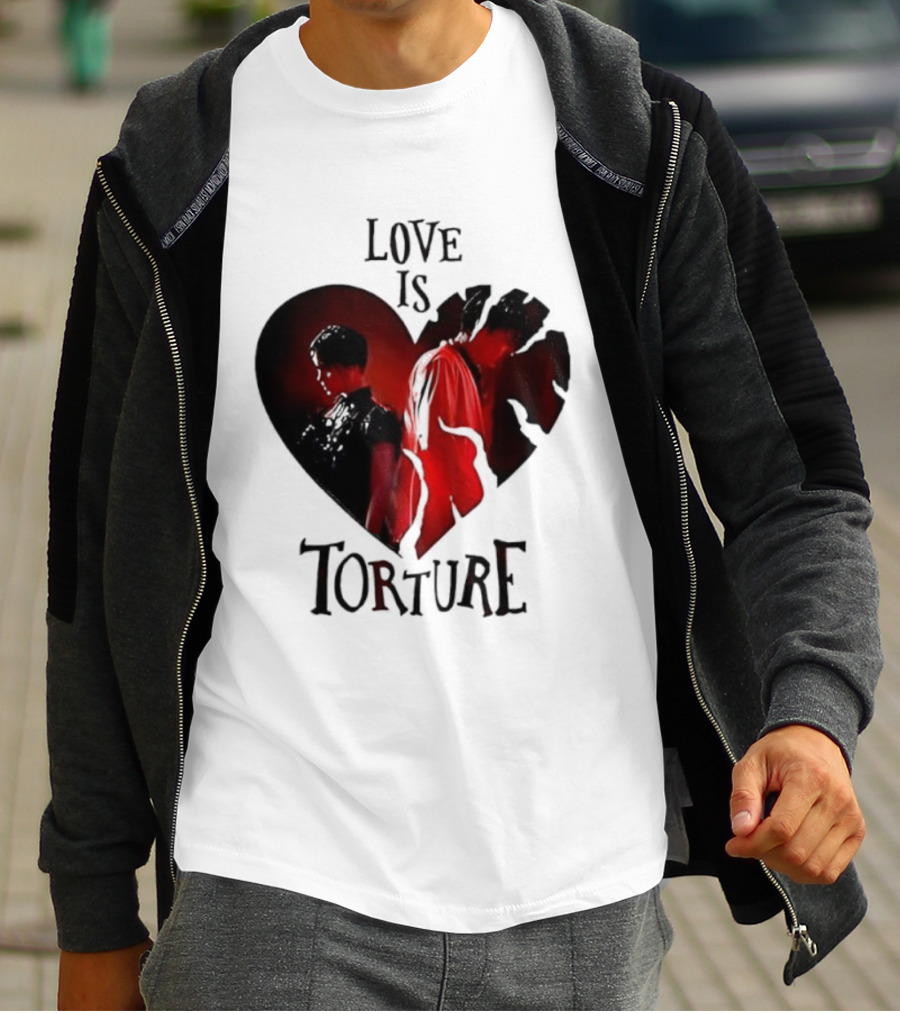 Wednesday Addams Tyler Galpin Love Is Torture Heart Design T-Shirt
