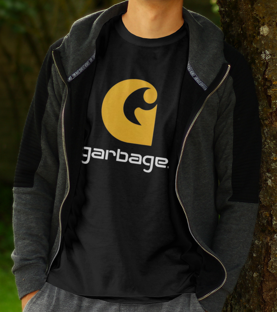 Garbage Icon Yellow G Carhartt Style T-Shirt