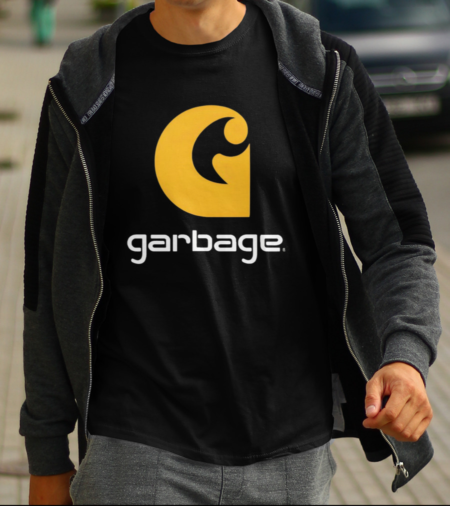 Garbage Icon Yellow G Carhartt Style T-Shirt