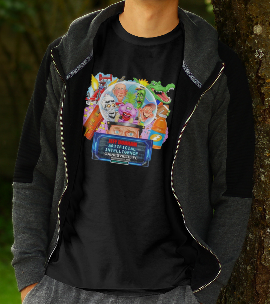 Jeff Dunham Artificial Intelligence Gainesville FL November 19 2025 T-Shirt