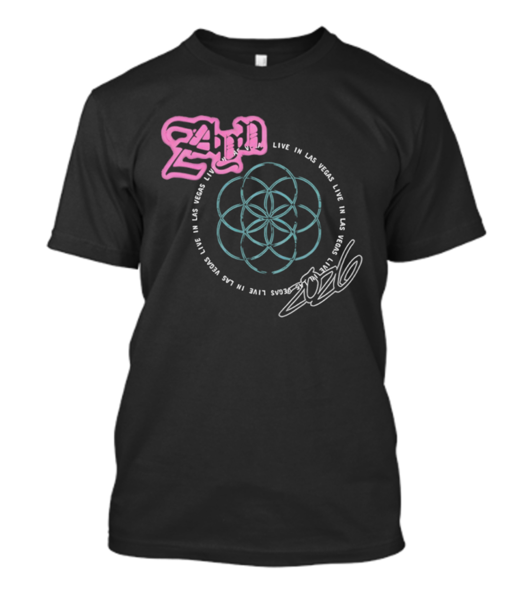 Live In Las Vegas 2024 Mandala T-Shirt