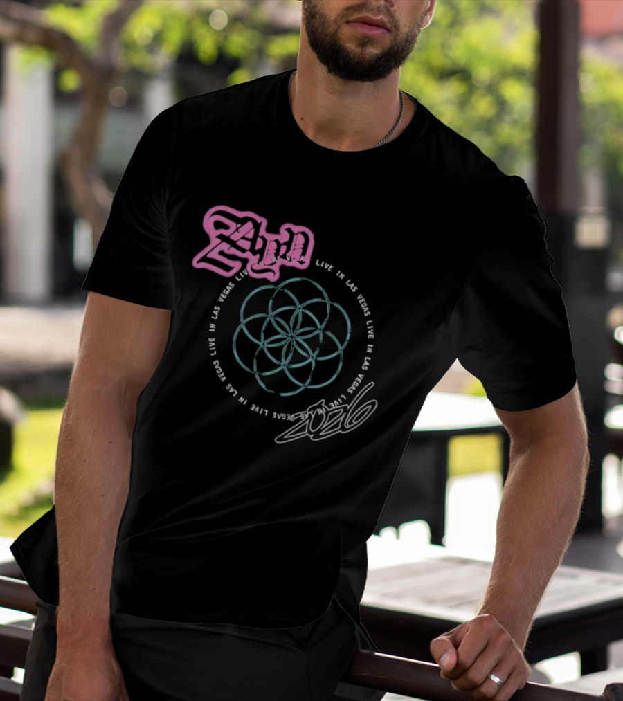 Live In Las Vegas 2024 Mandala T-Shirt