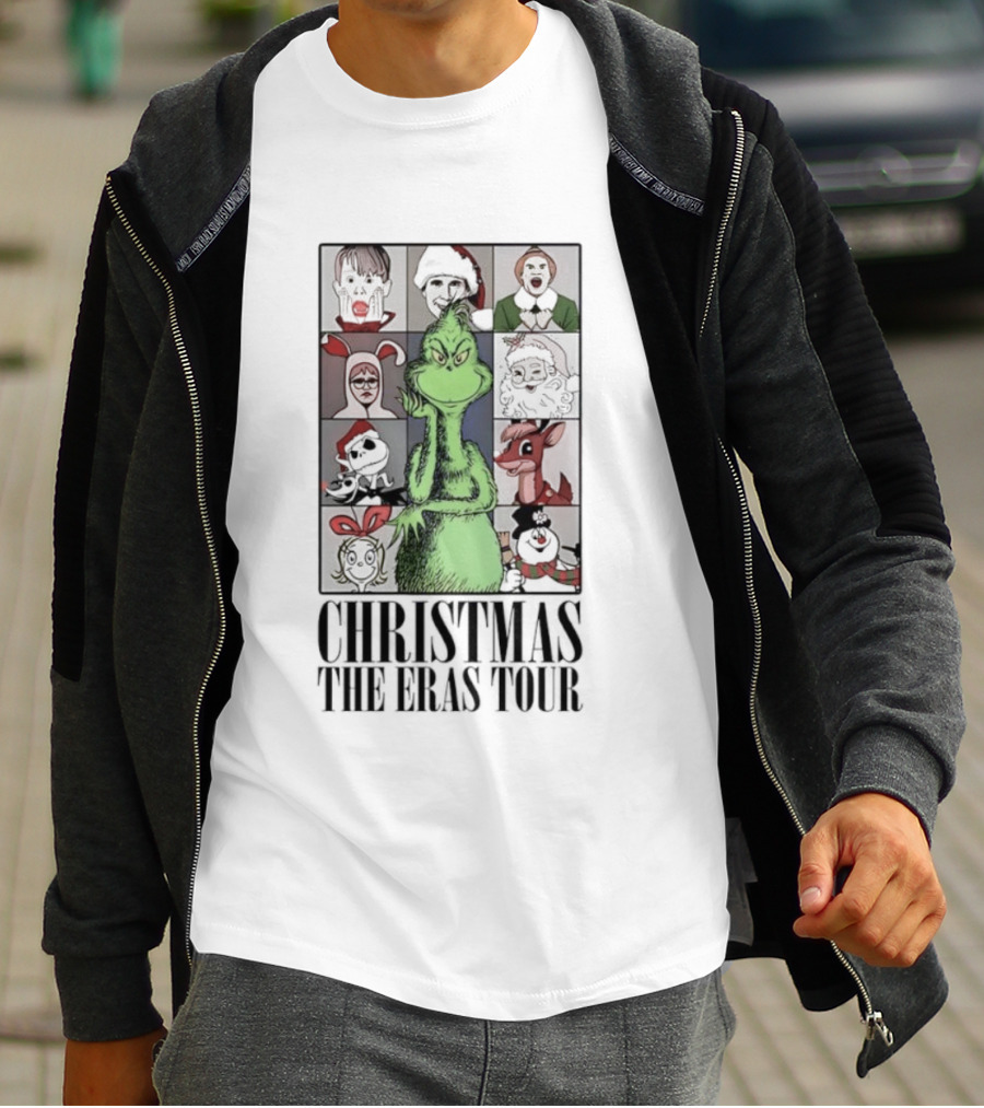 Christmas Characters Grinch Eras Tour Collection T-Shirt