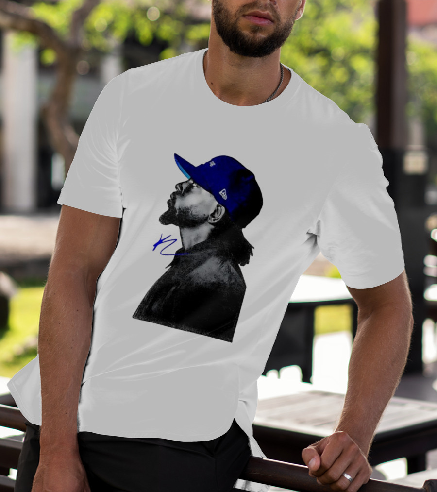Kendrick Lamar GNX Signature YL Blue Cap T-Shirt