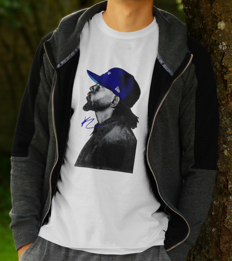 Kendrick Lamar GNX Signature YL Blue Cap T-Shirt