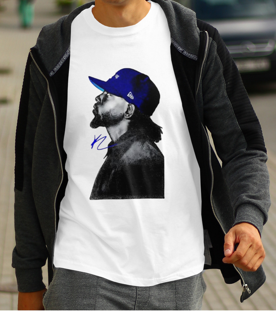 Kendrick Lamar GNX Signature YL Blue Cap T-Shirt