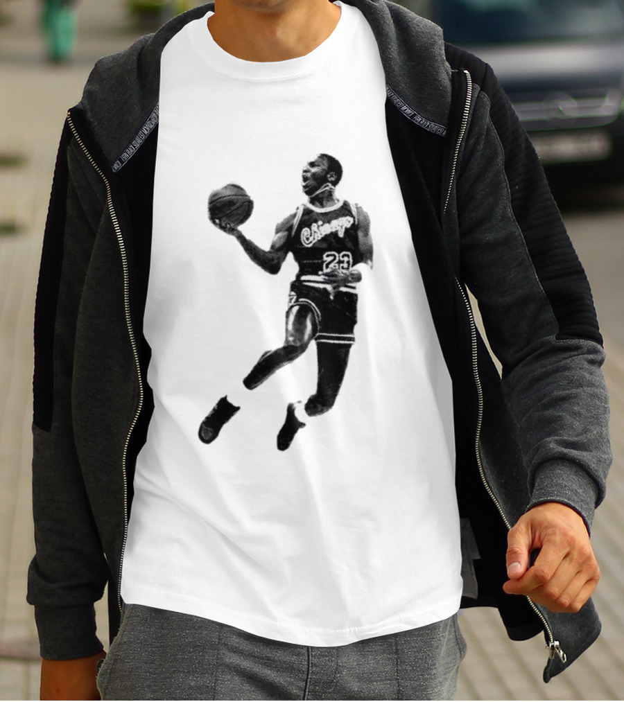 Jordan Chicago 23 Basketball Jump Pose T-Shirt
