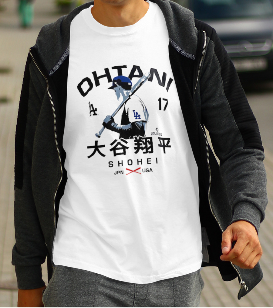Ohtani Shohei LA 17 JPN USA Baseball Los Angeles Player Japanese Icon T-Shirt