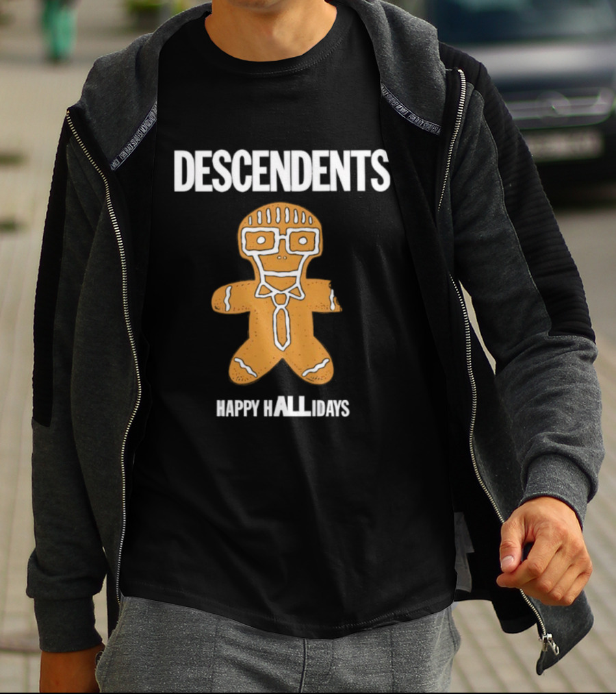 Descendents Happy Hallidays Gingerbread Character T-Shirt