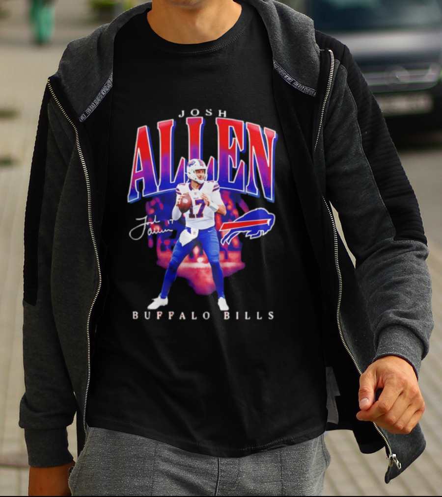 Josh Allen Buffalo Bills 17 Signature Player T-Shirt