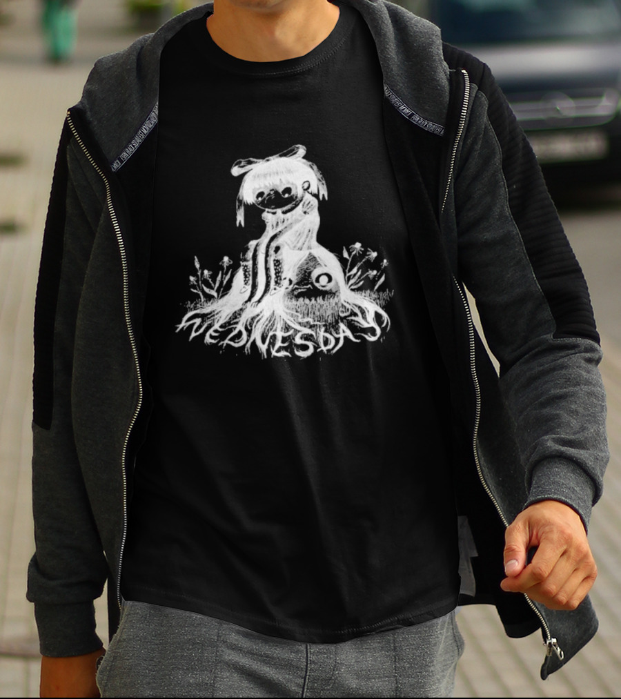 Wednesday Kamila Whimsical Adventure With Ghostly Friends T-Shirt