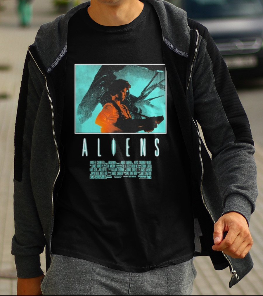 Aliens Ripley Movie Sci-Fi Iconic Art T-Shirt