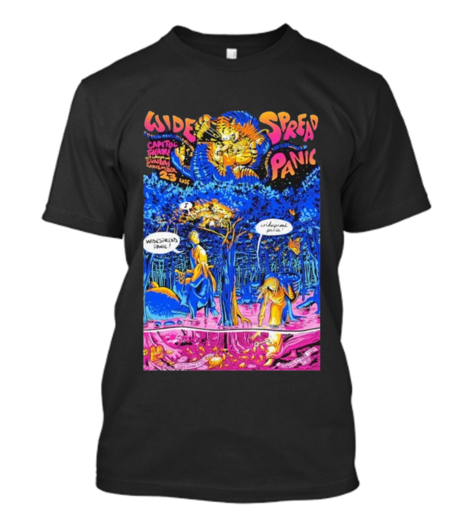 Widespread Panic Capitol Theatre Port Chester NY November 21-23 2025 Comic Style Art T-Shirt