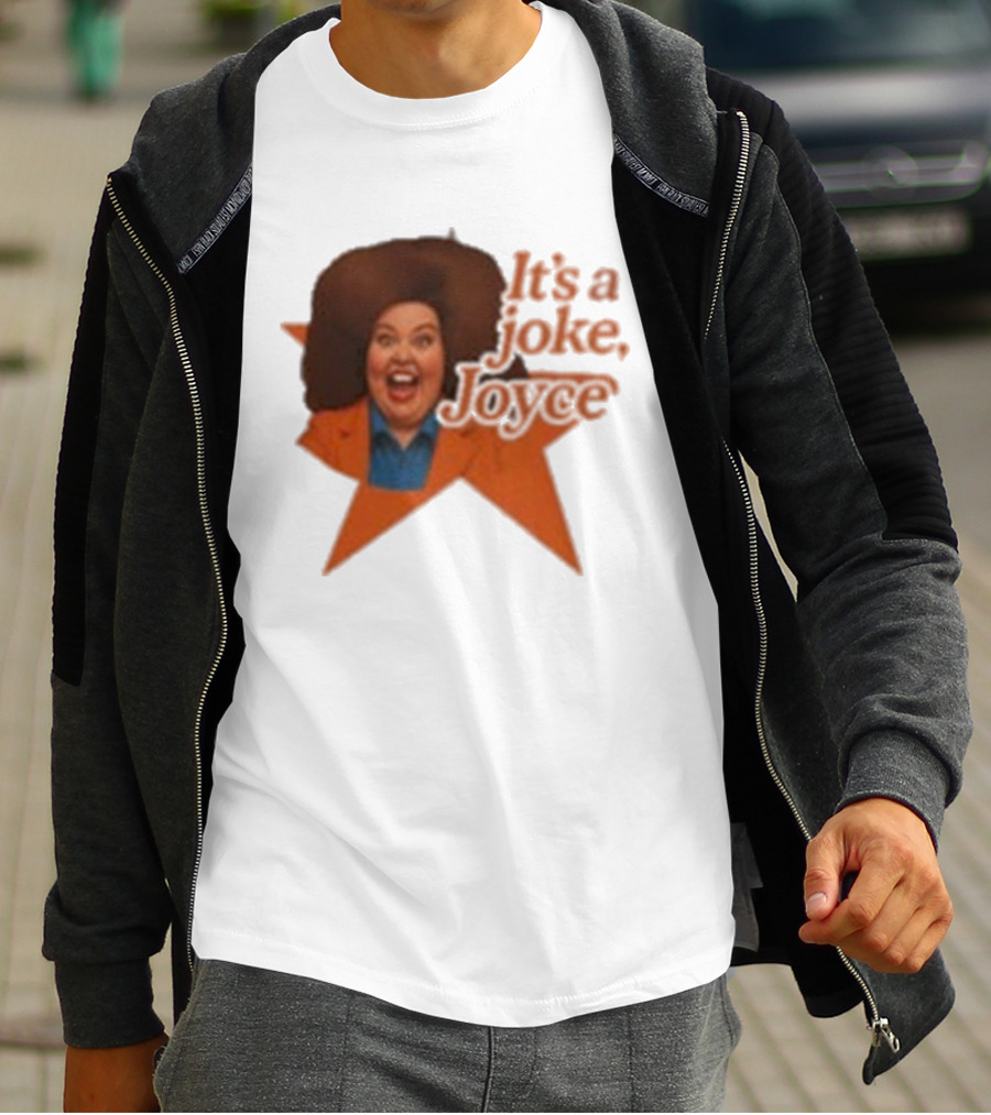 Pam Ann Iconic It's A Joke Joyce Comedy Retro Style T-Shirt