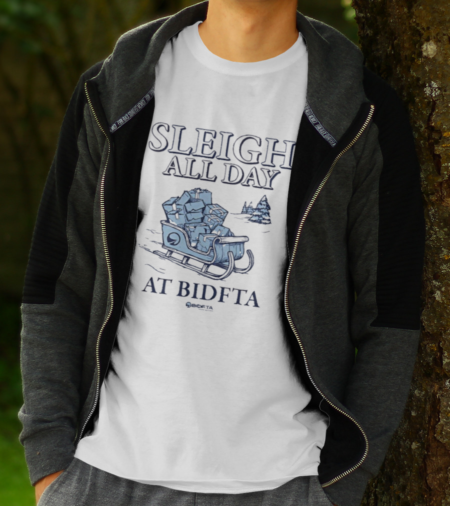 Sleigh All Day Holiday Sledding At BIDFTA T-Shirt