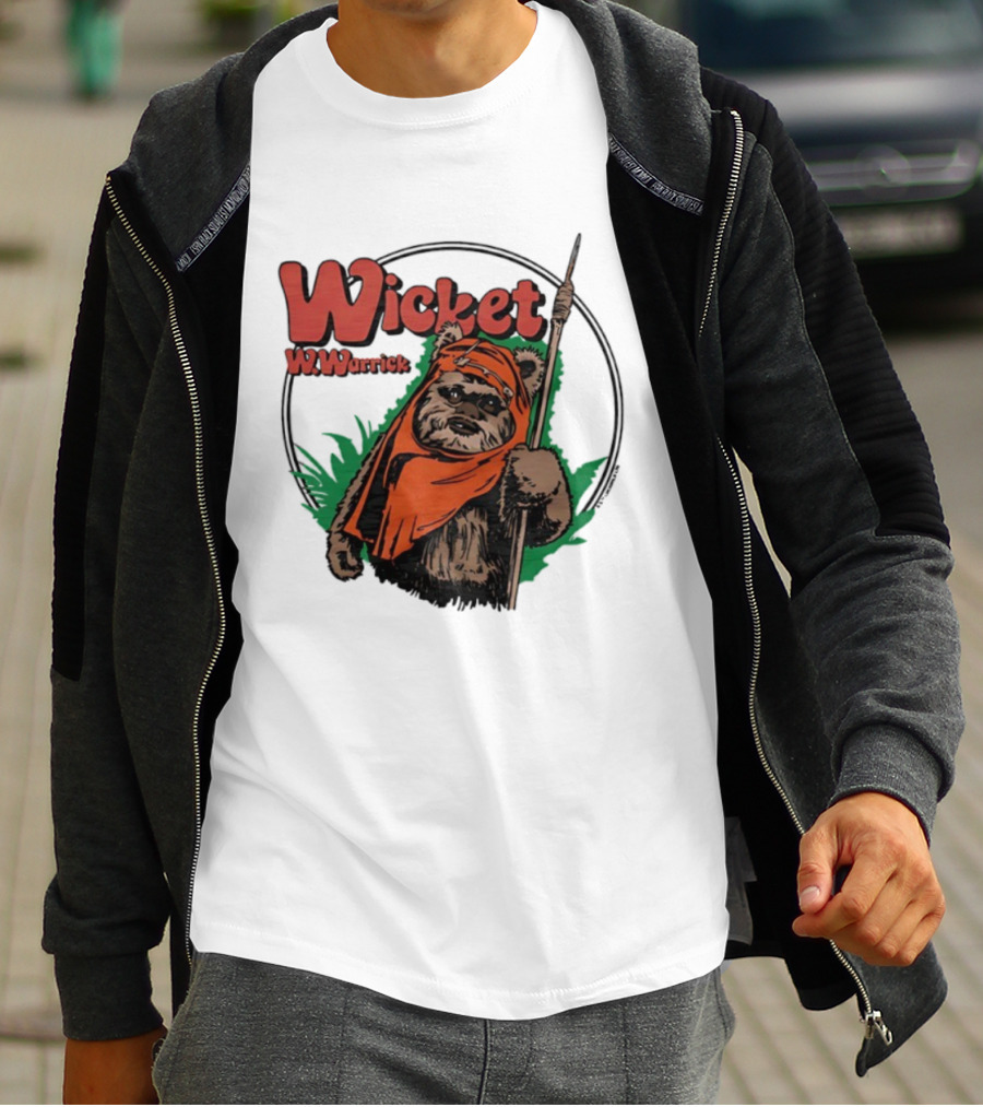 Star Wars Wicket W Warrick Ewok Endor Adventure T-Shirt