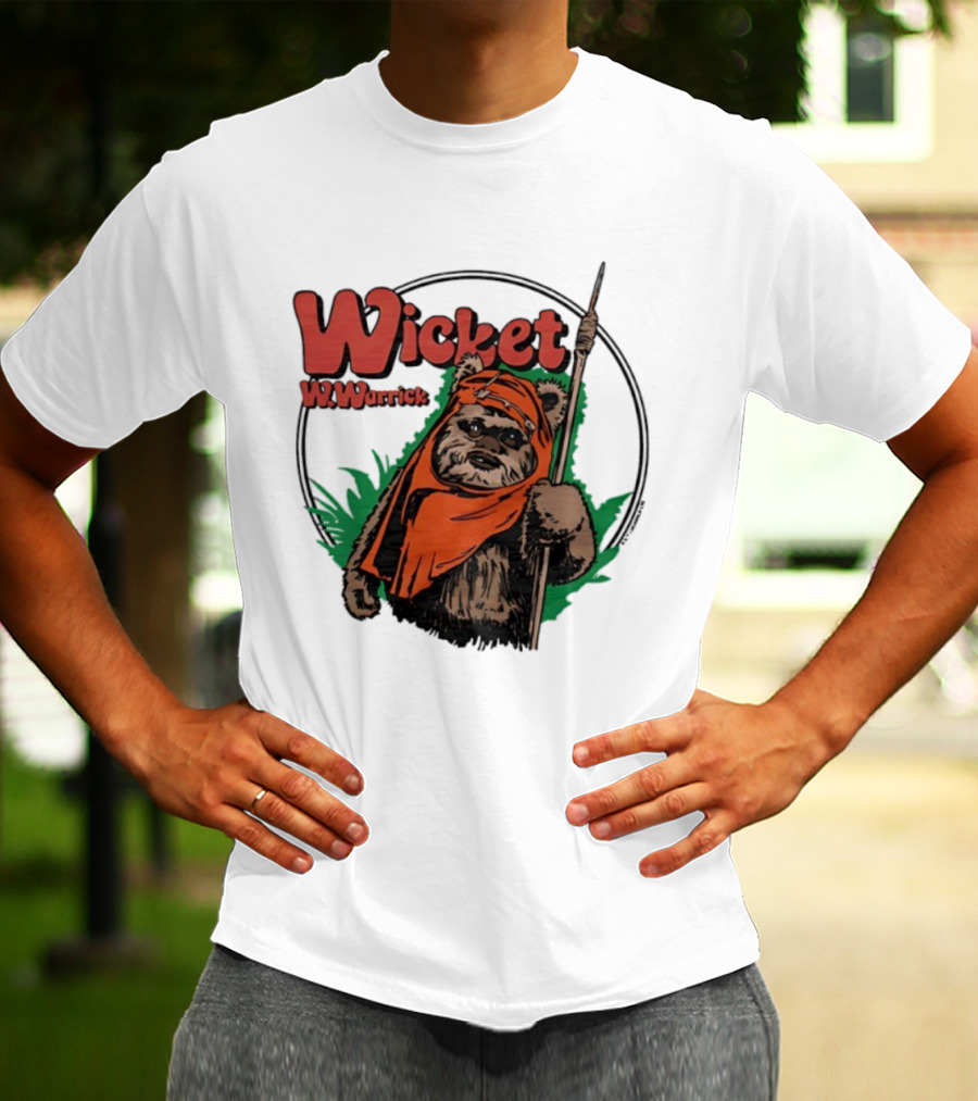 Star Wars Wicket W Warrick Ewok Endor Adventure T-Shirt