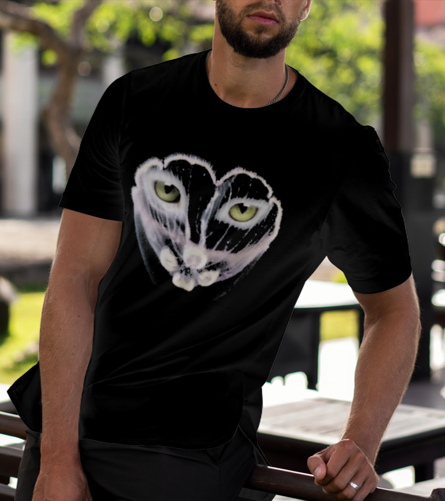 Galantis You Eyes Heart Cat Face Yellow Eyes T-Shirt