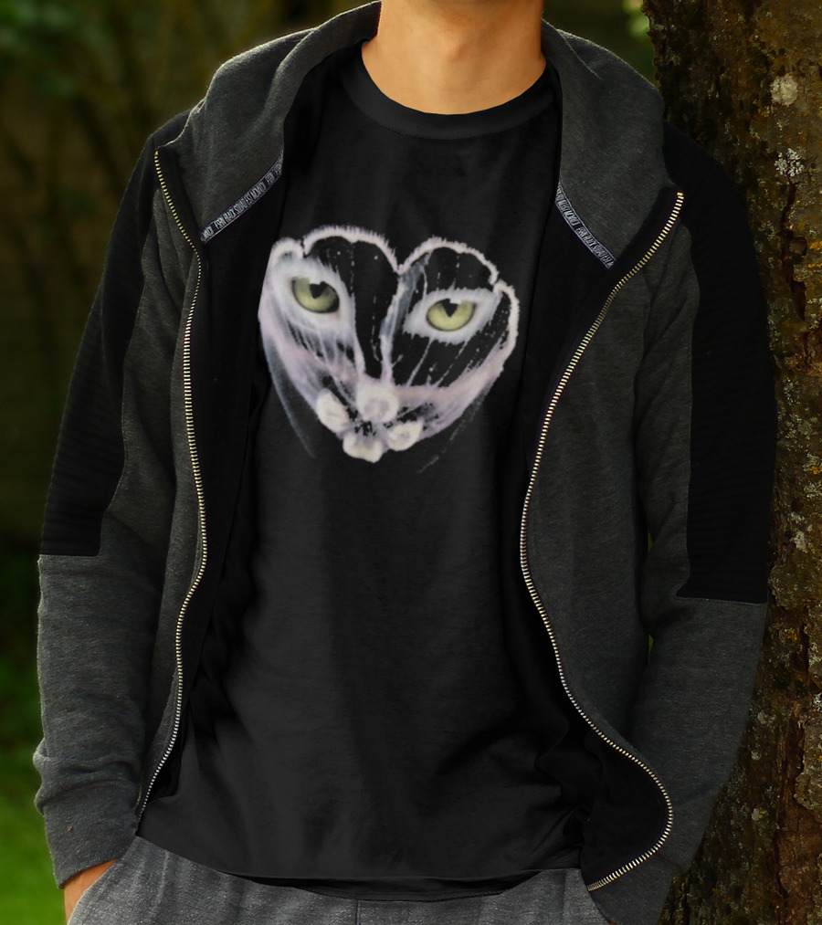 Galantis You Eyes Heart Cat Face Yellow Eyes T-Shirt